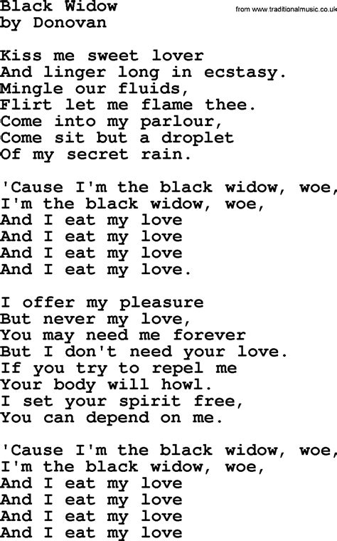 lyrics to black widow|black widow song lyrics.